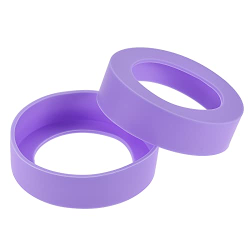 Sourcingmap protège-bouteille silicone violet 62 mm lot de 2