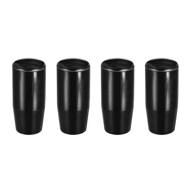 Sourcingmap Bouton Moletée Femelle M10x50mm Noir Lot 4