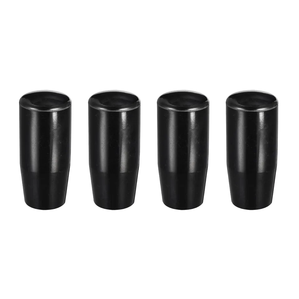 Sourcingmap Bouton Moletée Femelle M10x50mm Noir Lot 4