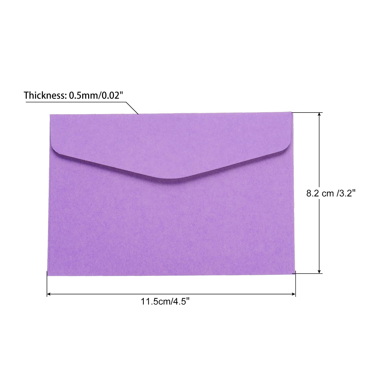 Sourcingmap mini enveloppe papier violet 8,2x11,5 cm lot 60