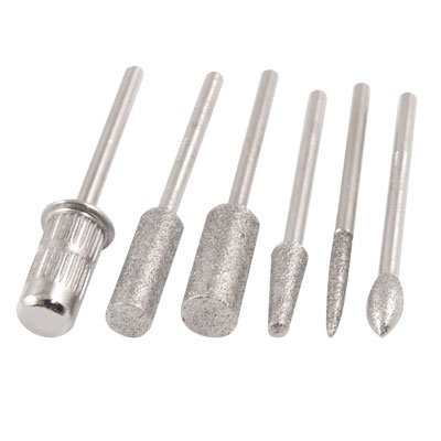 Sourcing Map embouts ponceuse ongles 6 en 1 mandrin 2,3 mm