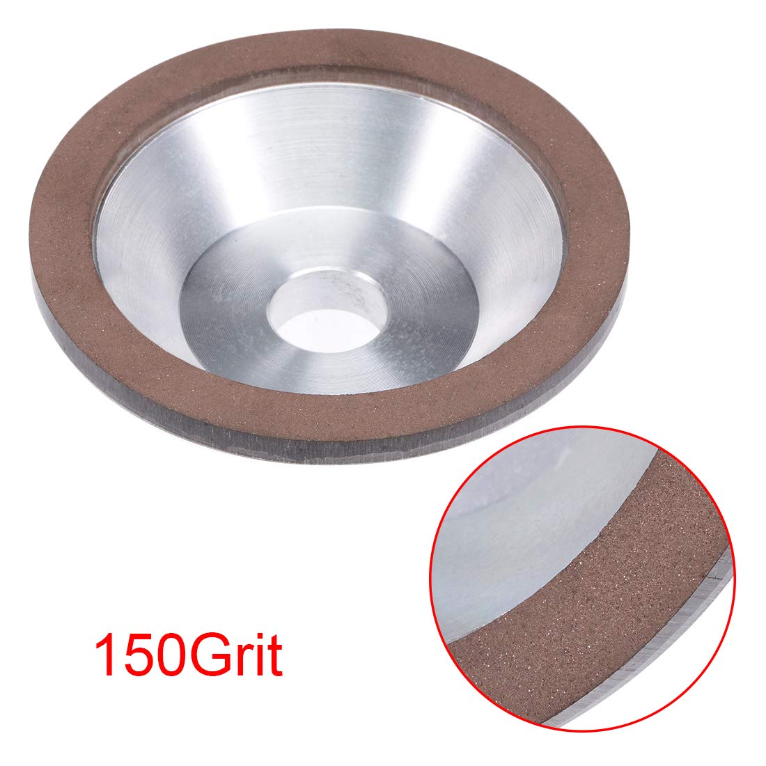 Sourcing Map Meule diamant boisseau 100mm grain 150