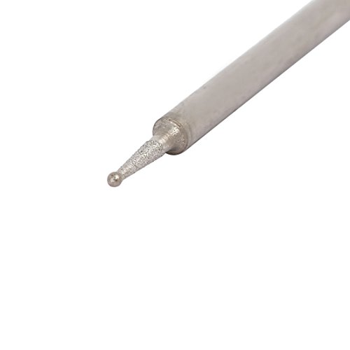 Sourcing Map Fraise Diamant Boule 0,8 mm Tige 2,35 mm 20 Pcs