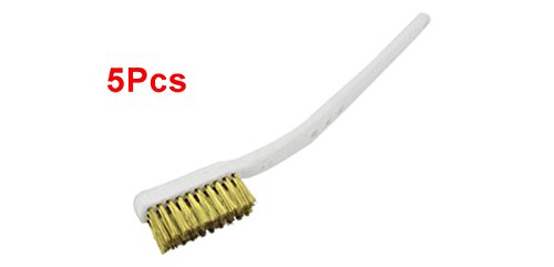 SOURCINGMAP Industrial lot 5 brosses métalliques laiton 17,5cm