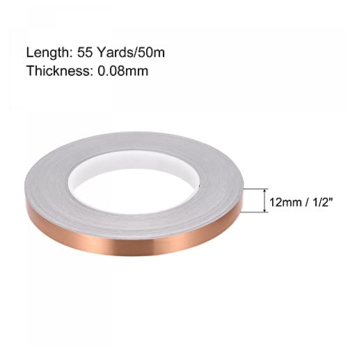 sourcing map Home & Garden ruban adhésif carrelage rose or 12mm x 50m