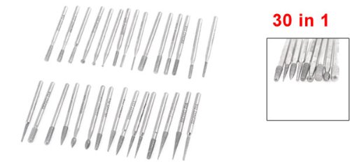sourcing map Industrial fraise diamant tige 3mm coffret 30