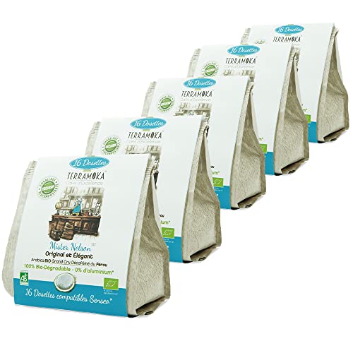 Terramoka Mister Nelson Dosettes Senseo Déca Bio Arabica 80 pcs