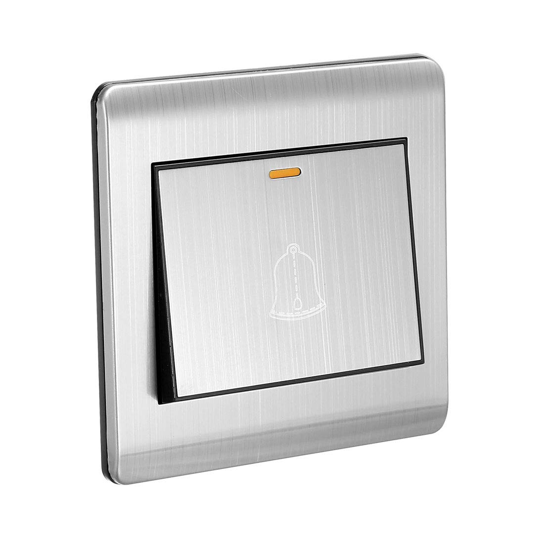 Sourcingmap Electronics bouton sonnette argenté 86x86mm 16A