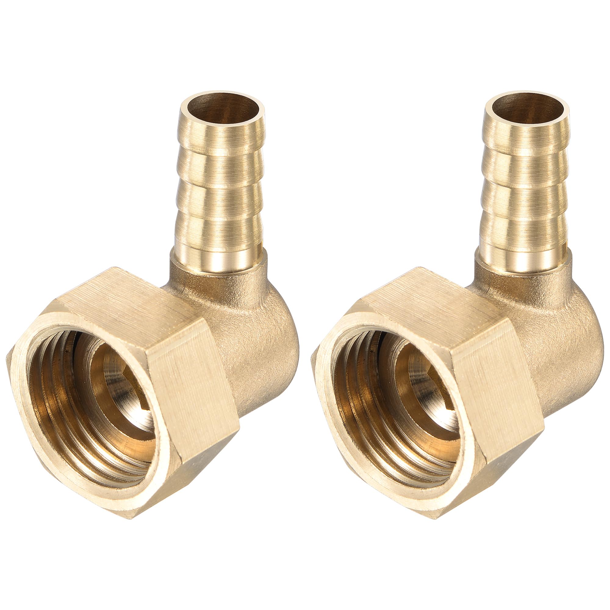 Sourcing Map G1/2 raccord coudé laiton 10mm lot 2