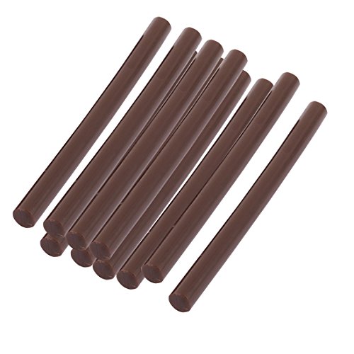 sourcing map bâtons colle chaude marron 7mm lot 10