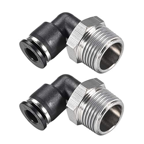 Sourcing Map MPL6-03 Raccord Pneumatique Coudé 6mm Lot 2