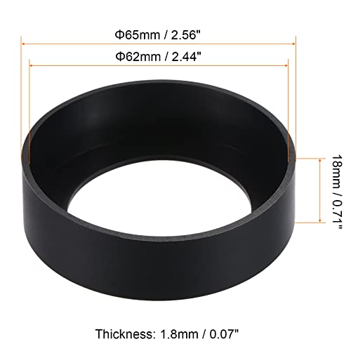 sourcing map Home Garden housse silicone 62mm noir lot 2 antidérapant