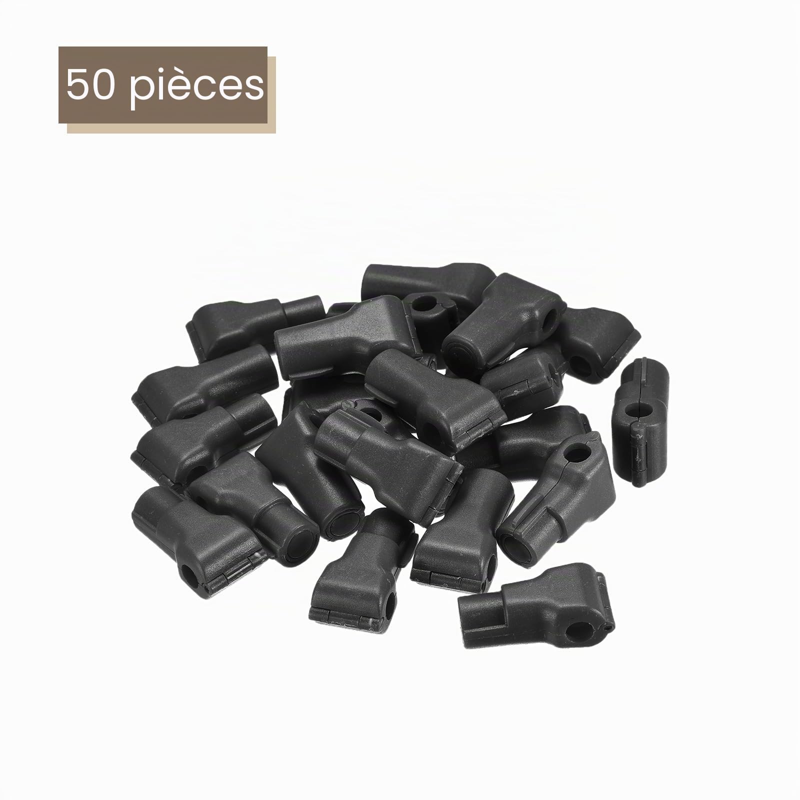 sourcing map antivol crochet verrouillage 6mm noir lot 50
