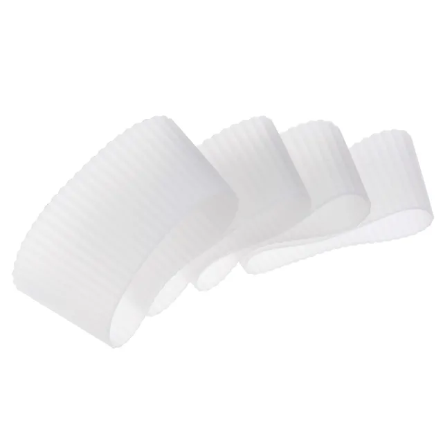 Sourcing Map Home & Garden manchon tasse silicone transparent lot 4
