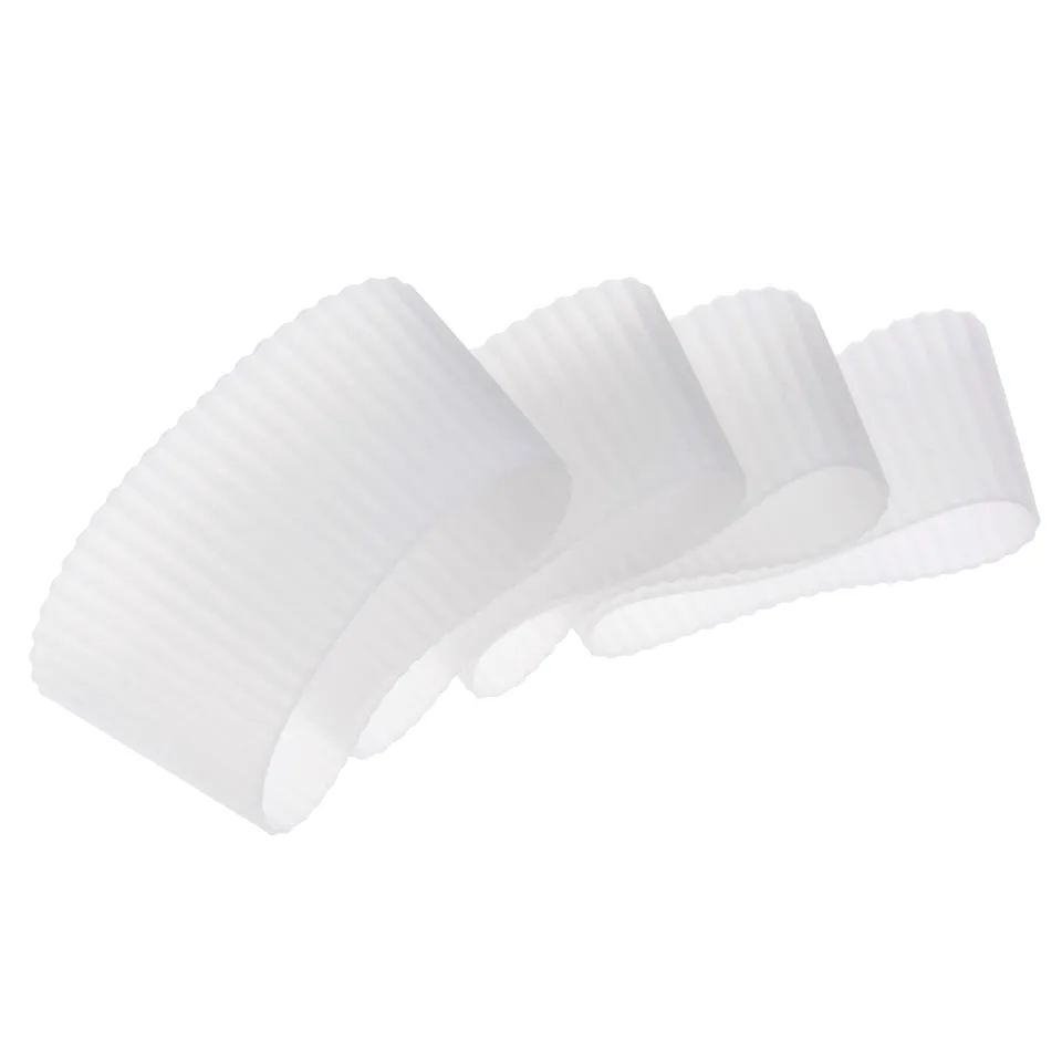Sourcing Map Home & Garden manchon tasse silicone transparent lot 4
