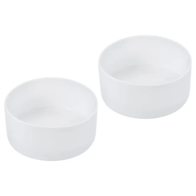 Sourcing Map 2 Protège-bouteille silicone blanc 90mm antidérapant