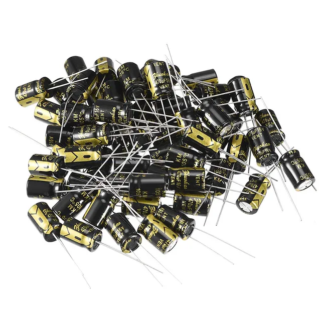 sourcing map 470uF 16V condensateur électrolytique 60pc 8x12mm