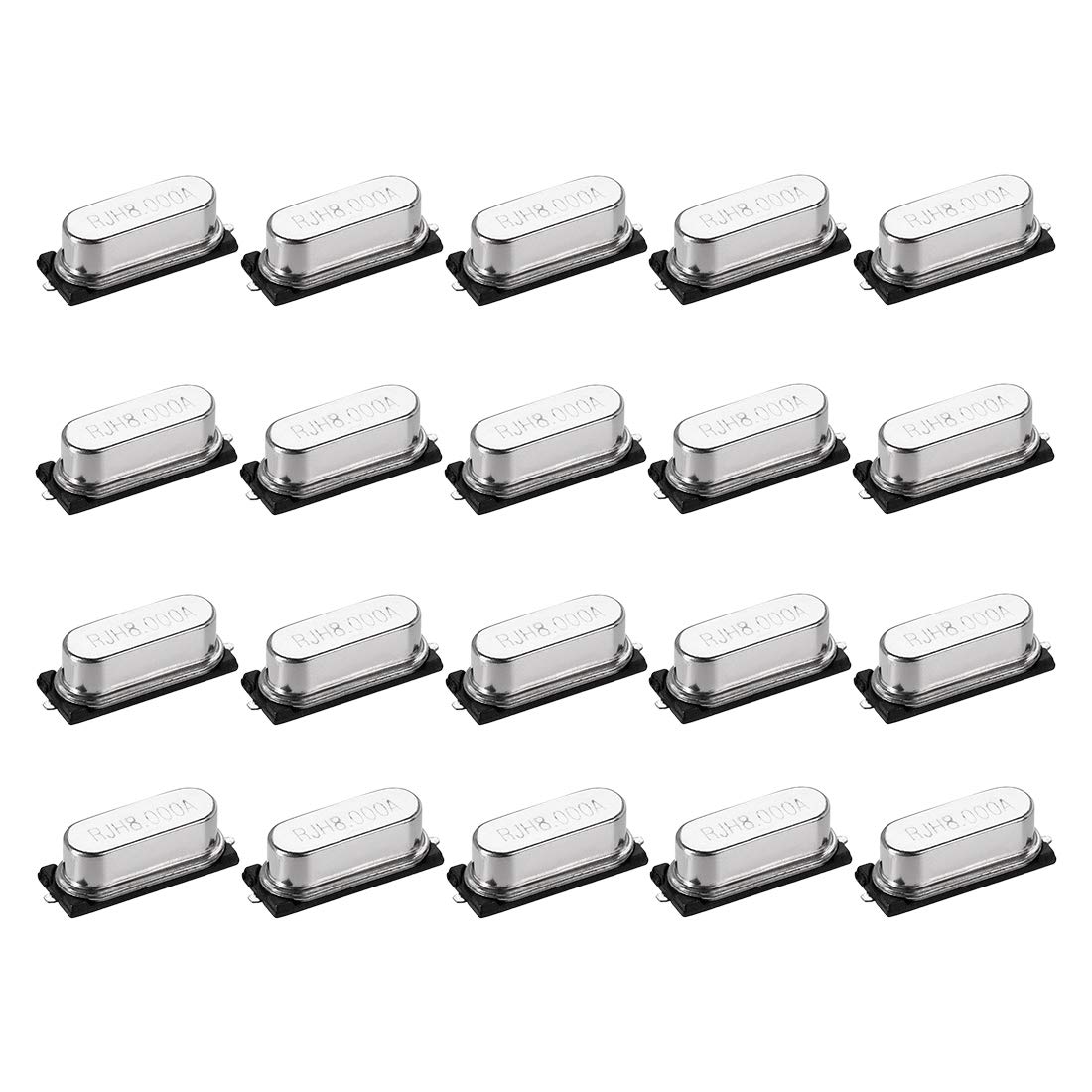 sourcing map 49SMD oscillateur quartz 8MHz 20 pièces CMS