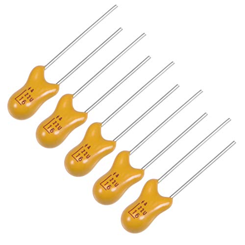 Sourcing Map 22uF 16V condensateur tantale radial lot 5