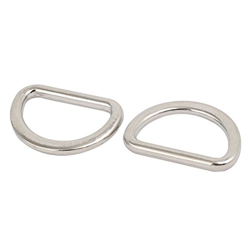 Sourcing Map anneau soudé zinc argent 15 mm 25 pcs