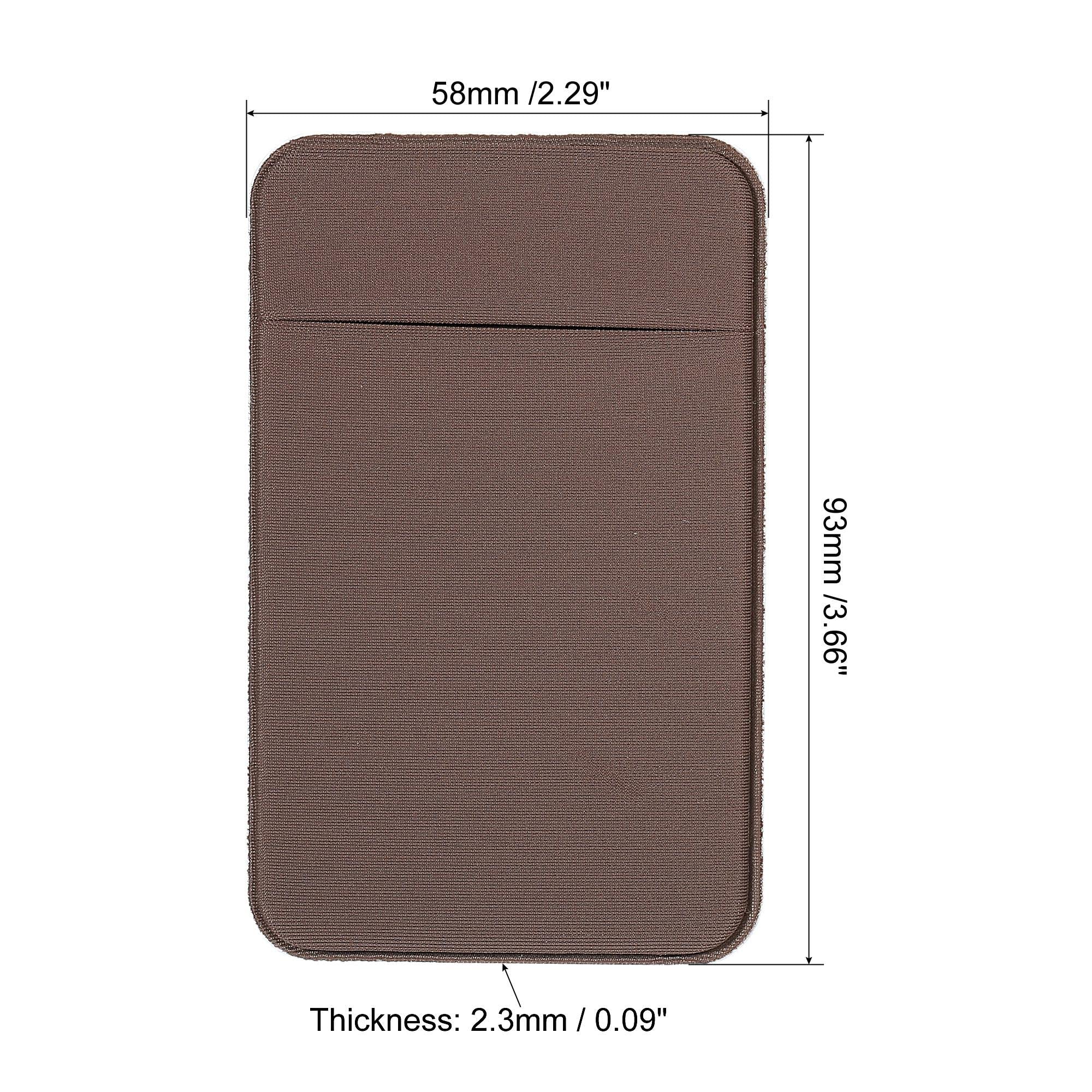 Sourcing Map porte-carte adhésif gris marron violet x3
