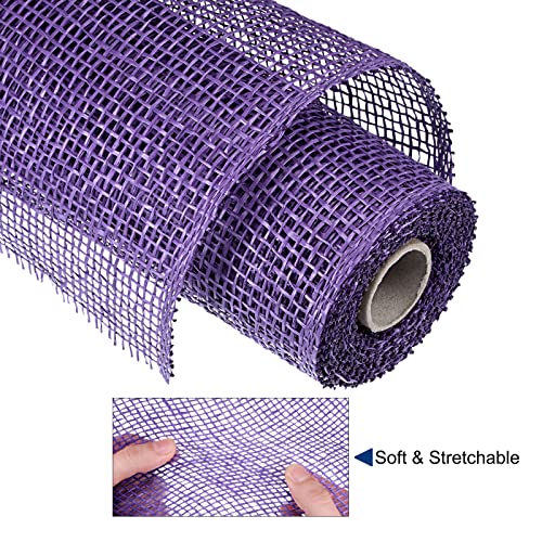 sourcing map Home Garden ruban toile jute violet 10 pouces 5 yards