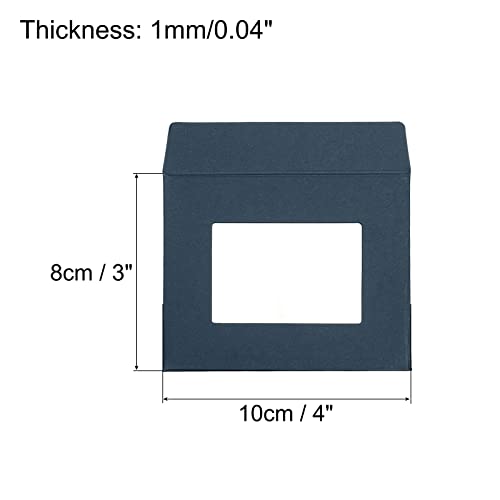 Sourcing Map 10x8 Enveloppe Fenêtre Bleue Double Face x10