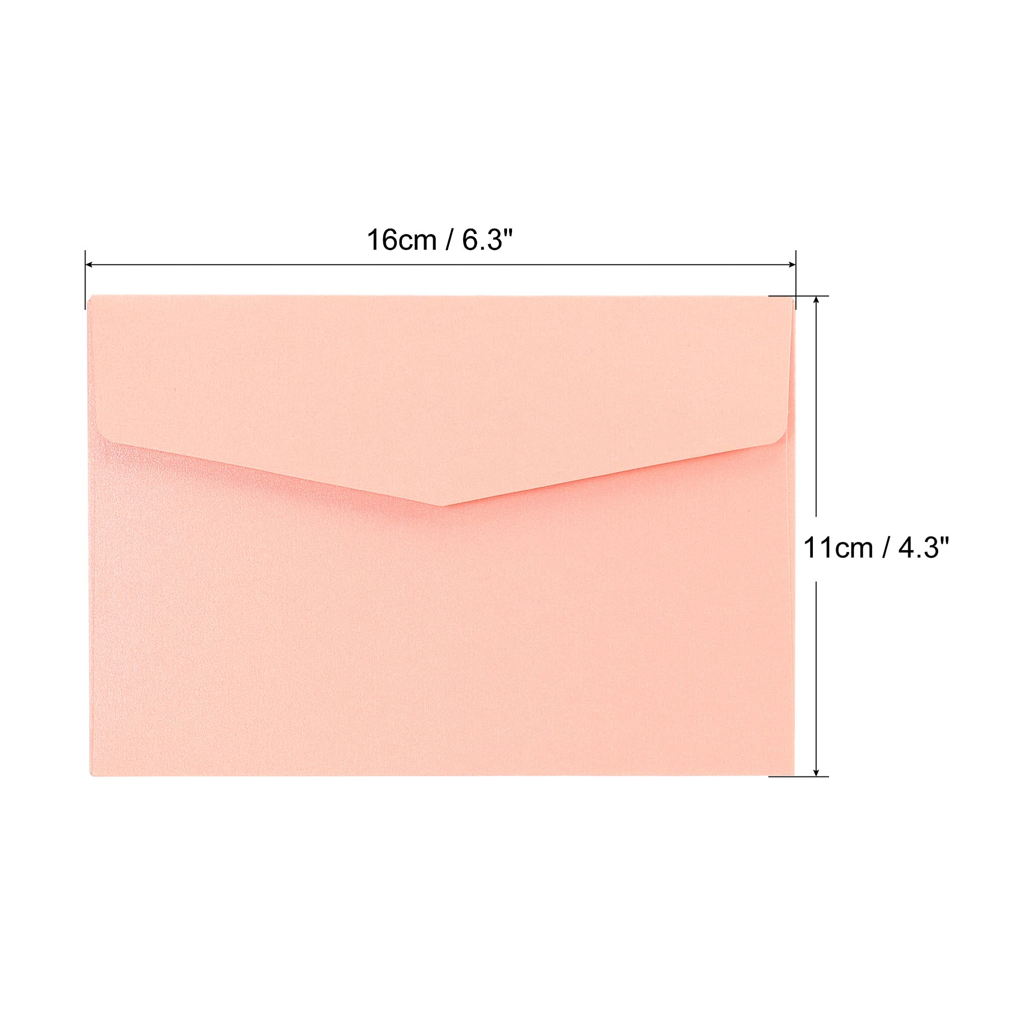 sourcing map enveloppe rose 11x16cm lot 10 papier perlé