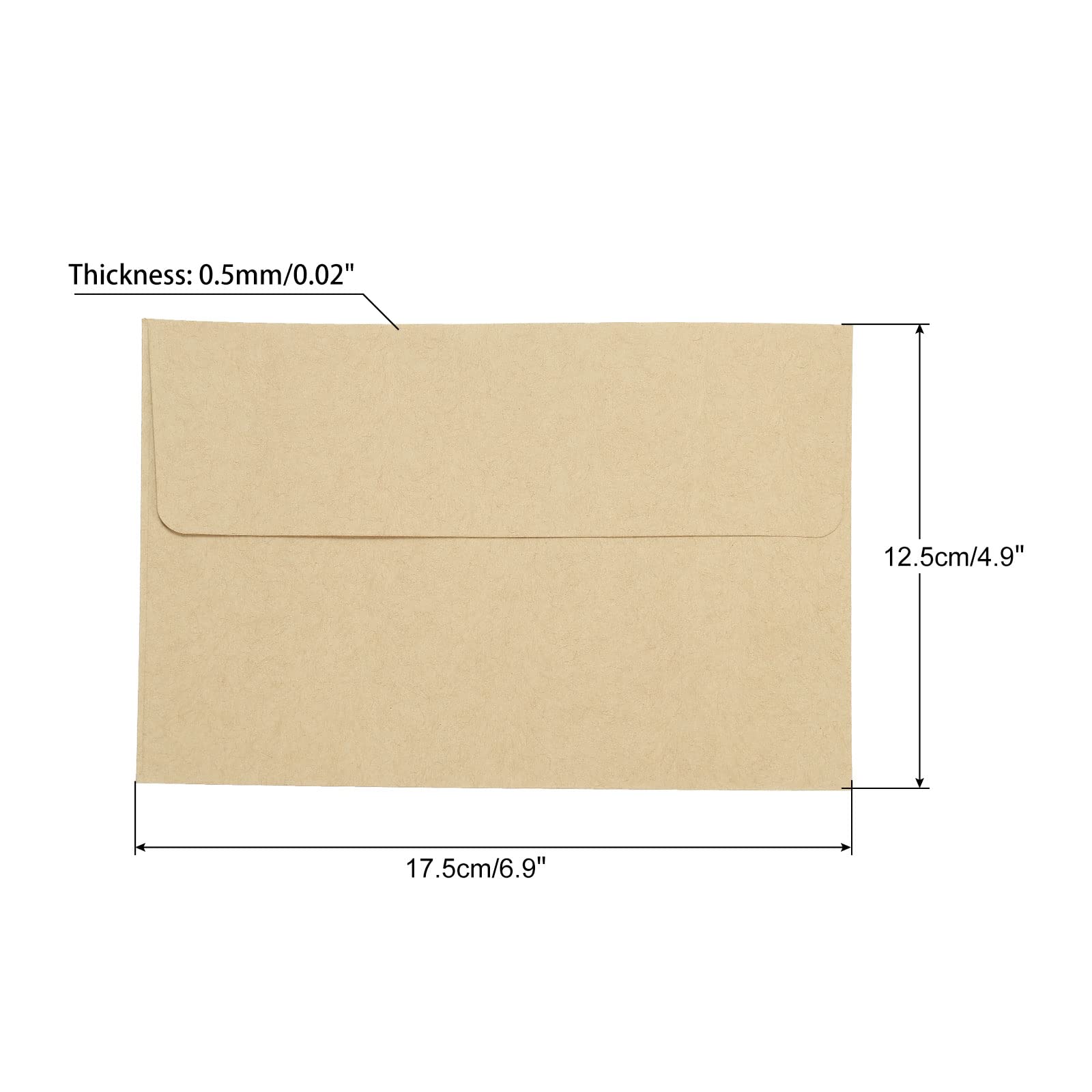 sourcing map Office mini enveloppes papier marron 50 pièces