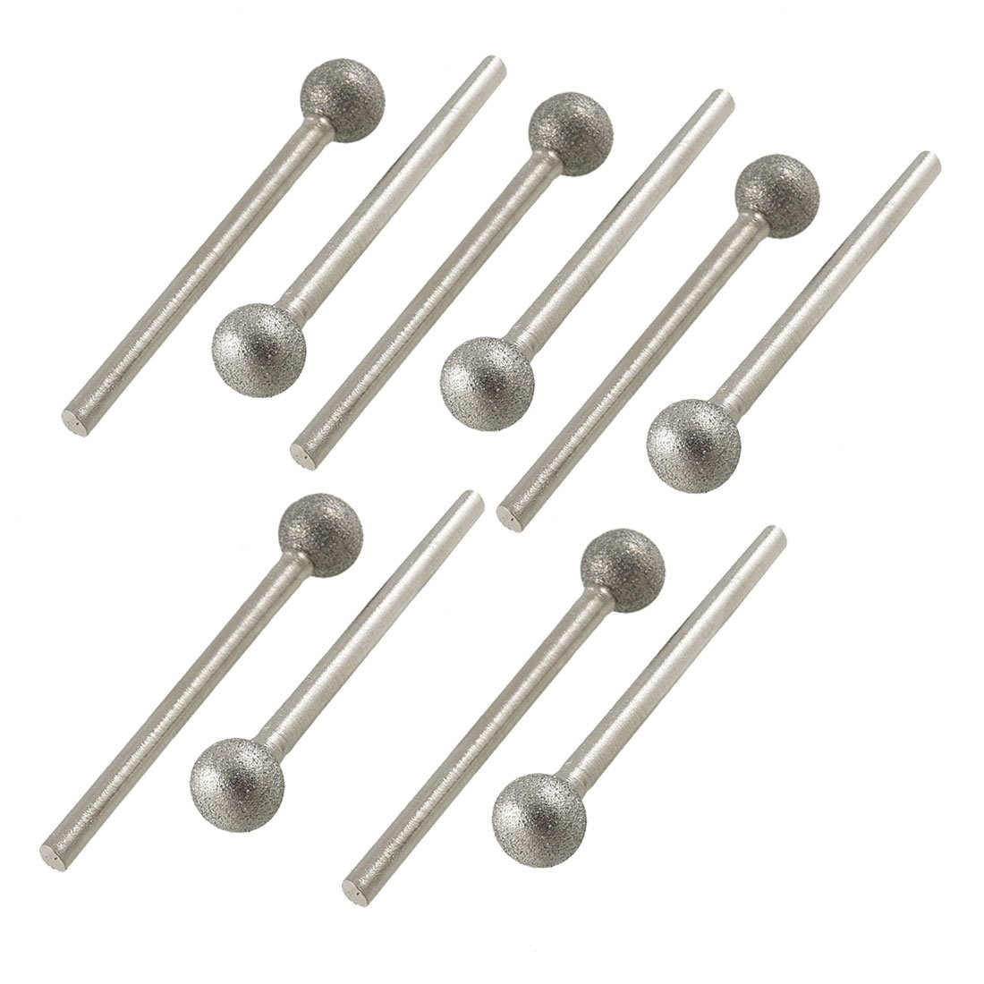 Sourcing Map Industrial pointe diamantée boule 8 mm x10 tige 3 mm