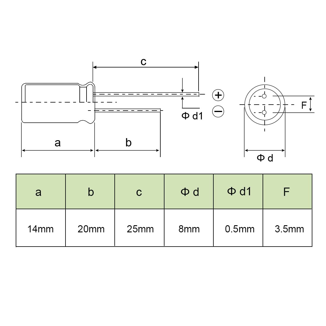 Sourcing Map Condensateur Électrolytique 6.8uF 400V 8x14mm Lot 50