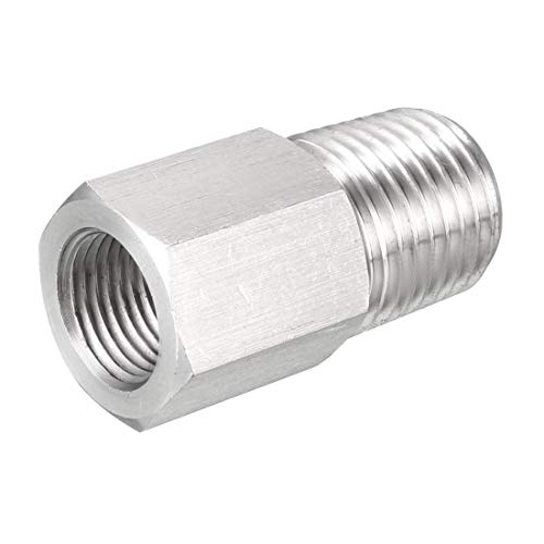 Sourcingmap Adaptateur 1/4 NPT Mâle 1/8 G Femelle Inox