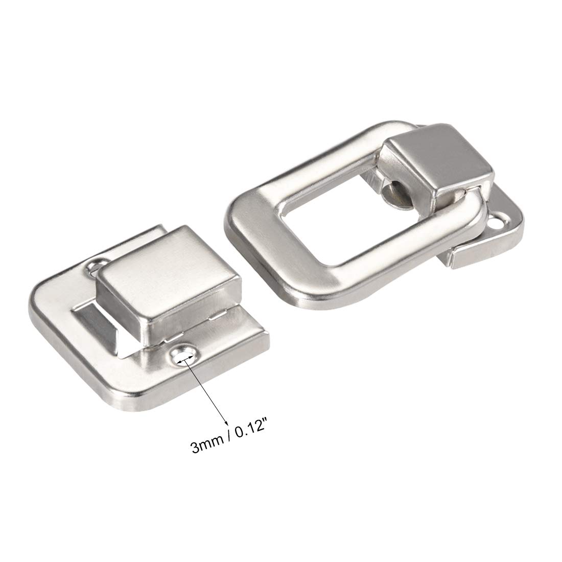 Sourcingmap loquet à bascule argenté 48 mm lot 5