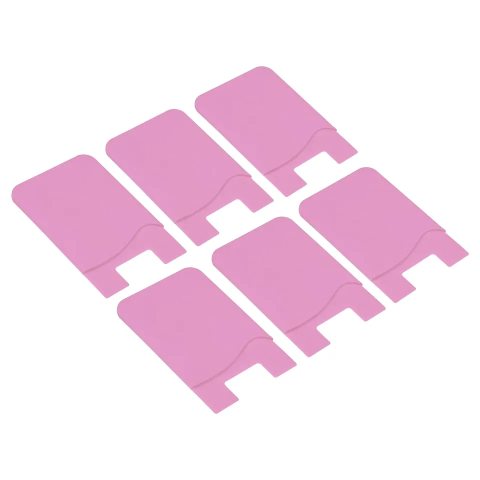 Sourcingmap Electronics porte-carte silicone rose x6