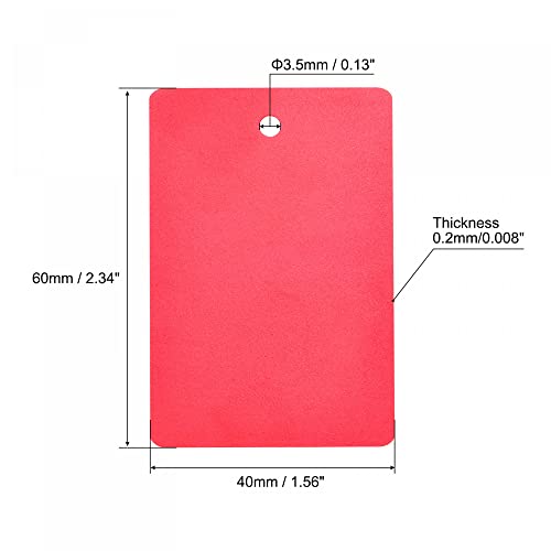 Sourcingmap Étiquettes Plastique PVC 40x60mm 6 Couleurs 150Pcs
