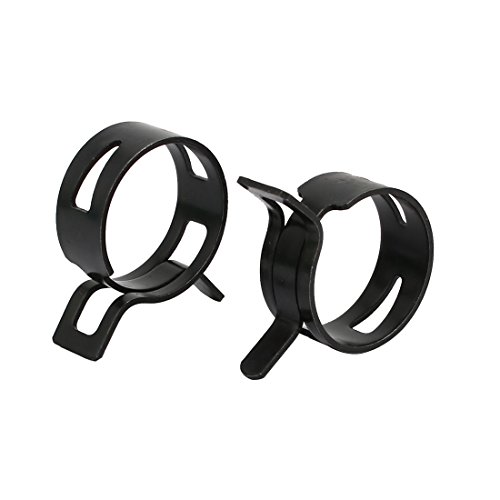 Sourcing Map Collier Serrage Ressort 26mm Lot de 20 Noir