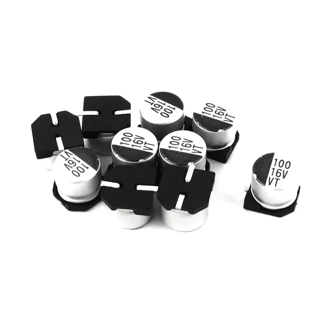 sourcing map Condensateur CMS 100uF 16V SMD 10pcs