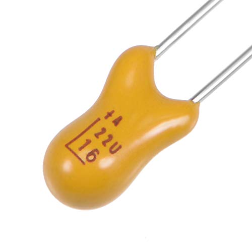 Sourcing Map 22uF 16V condensateur tantale 20 pcs radial jaune