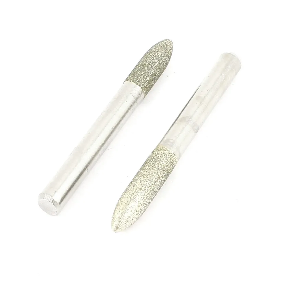 Sourcingmap Industrial pointe diamant 6 mm 60 mm lot 2