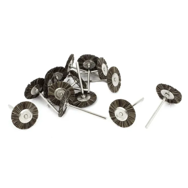 SOURCINGMAP brosse polissage nylon café 25mm lot 14