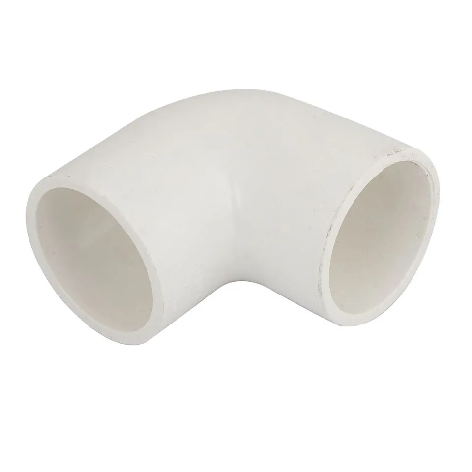 sourcing map coude PVC-U 90° raccord tuyau 40x40mm blanc