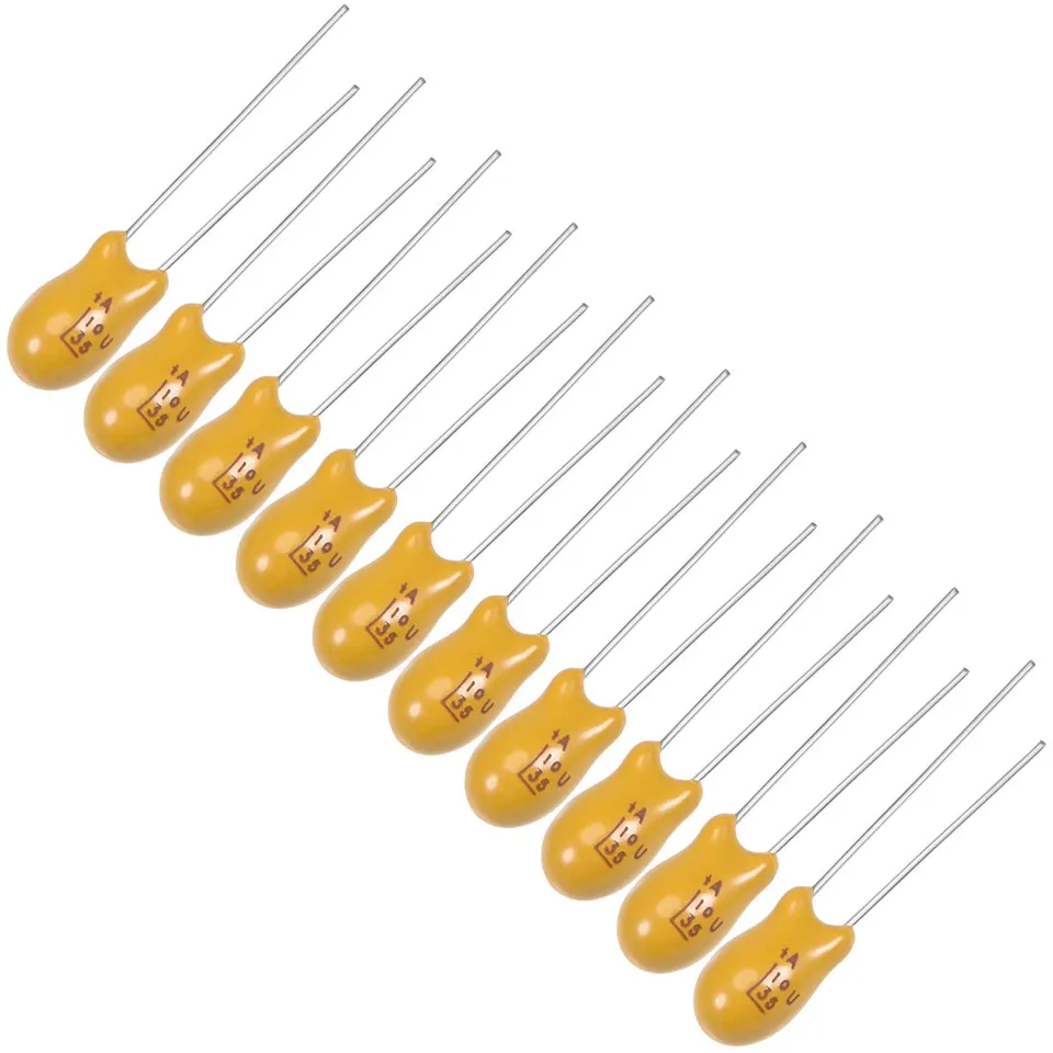 Sourcingmap Industrial 10uF 35V condensateur tantale 10 pcs jaune