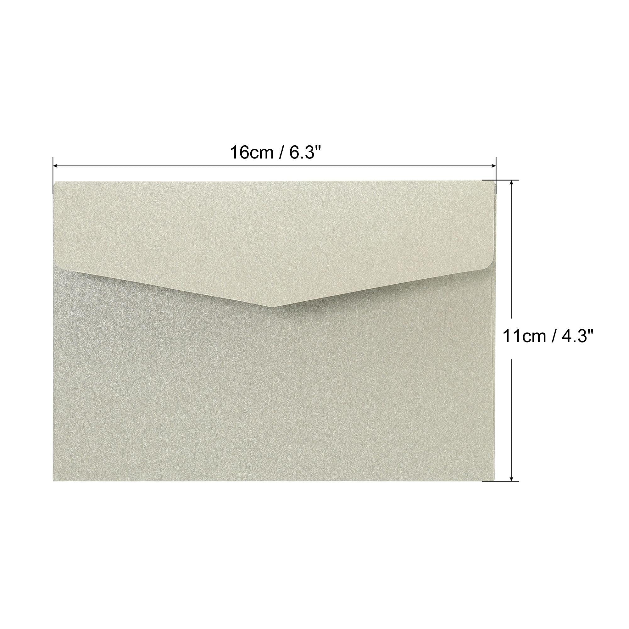 Sourcing Map enveloppe argent 11x16cm lot 25 invitation mariage