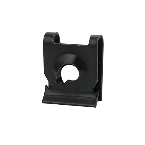 sourcing map Automotive clips écrou U M5 20 pièces noir