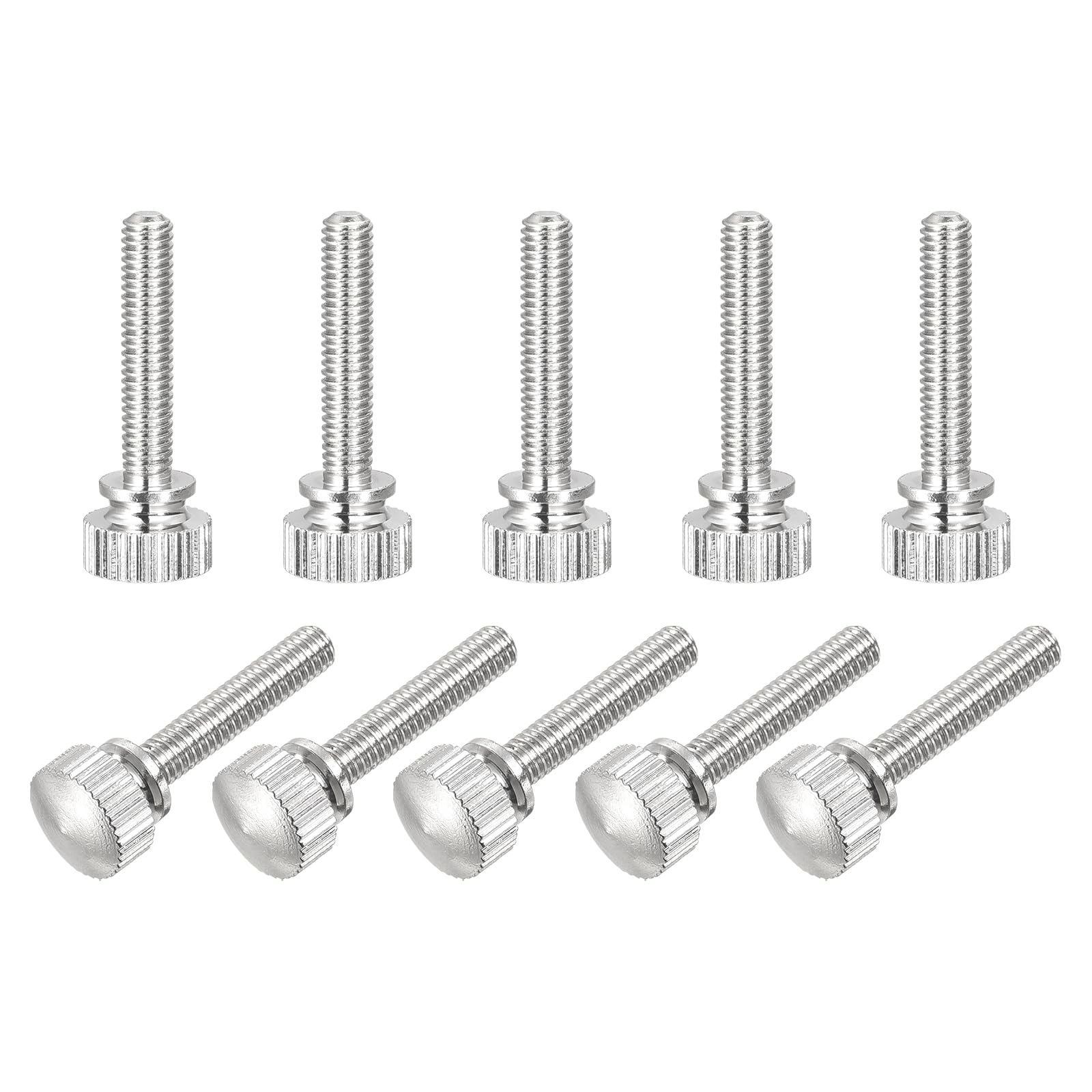 sourcing map Vis Molette M4x20mm Laiton Lot de 5