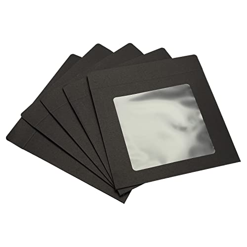 Sourcing Map 18x16 Enveloppe Fenêtre Noire Simple Face x10