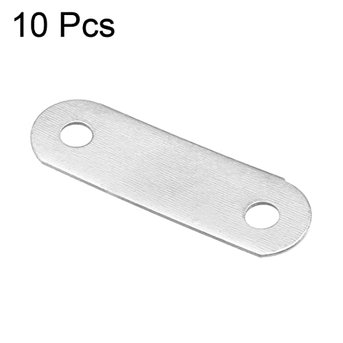 Sourcing Map Plaque fixation plate 48mm inox 10pcs