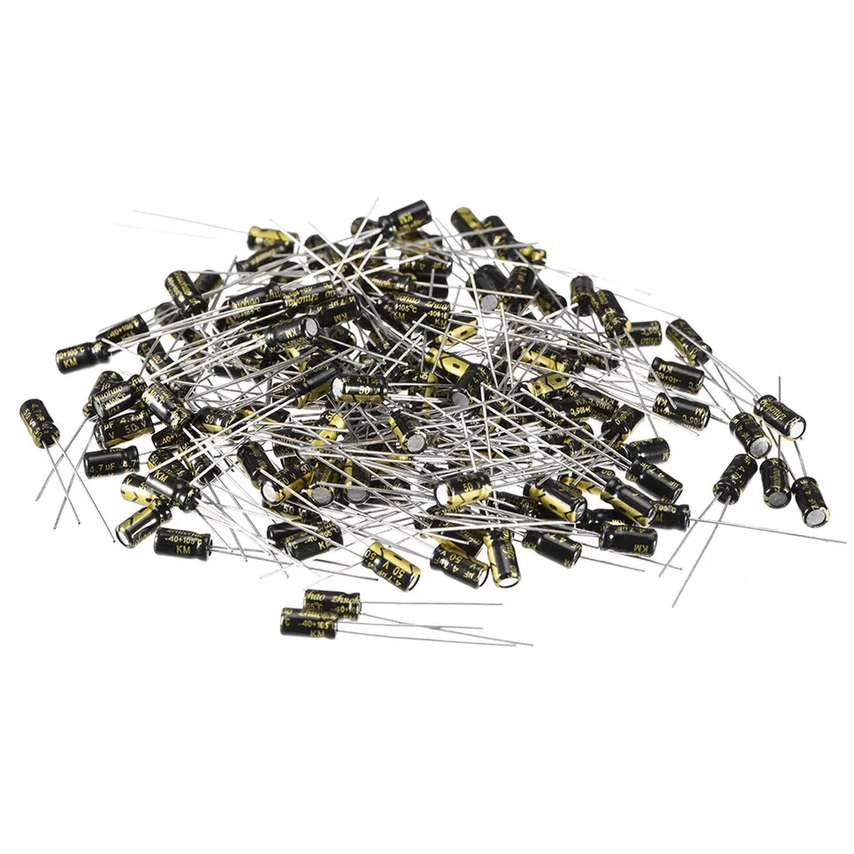 sourcing map 4.7uF 50V condensateur électrolytique alu lot 150