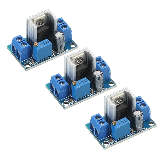 sourcing map LM317 convertisseur buck 2,2A bleu lot 3