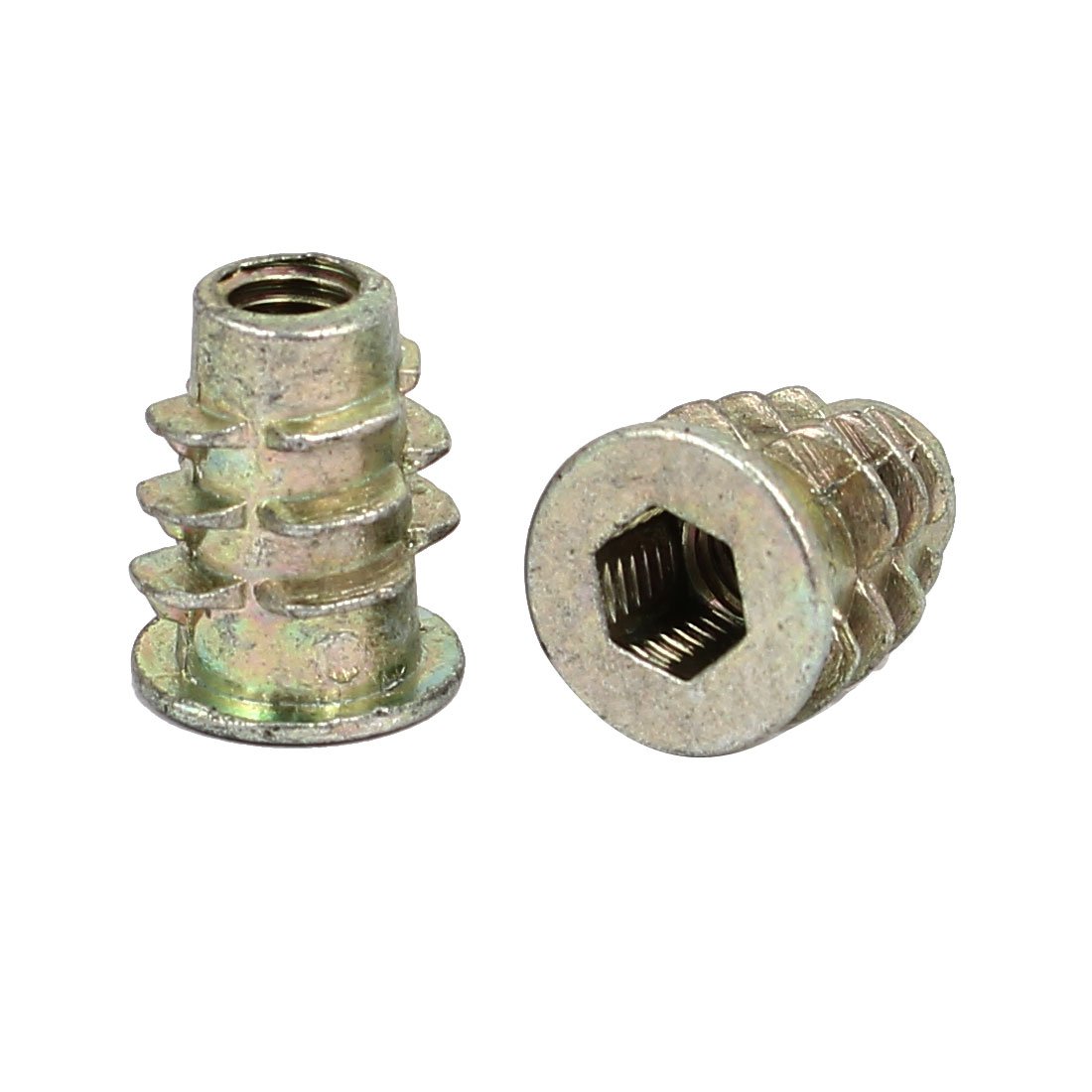 Sourcing Map Home & Garden Insert Fileté M5x14mm Écrou Bronze 20 pcs